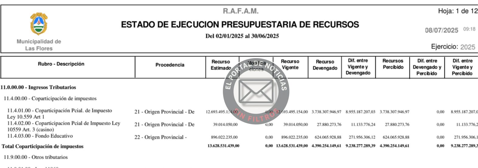 Publicidad oficial, Las Flores, Gasto público, Transparencia municipal, Corrupción blanda, Acceso a la información, Medios pagos