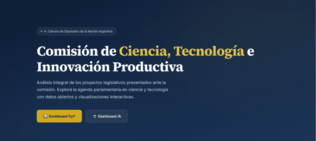 Dashboard Ciencia y Tecnología: Yeza ordena 70 proyectos