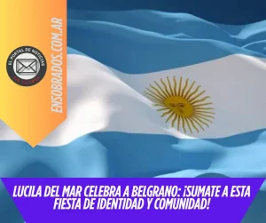 Celebración del Día de la Bandera en Lucila del Mar con alumnos y comunidad