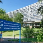 Secretariado de la OIT en Ginebra. La organización cuenta con 187 Estados miembros.