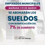 sueldos municipales madariaga