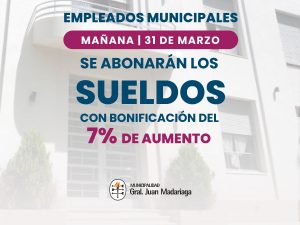 sueldos municipales madariaga