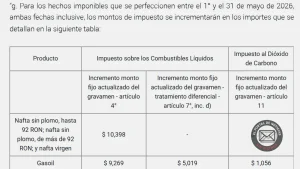 Aumenta la nafta en mayo: el Gobierno sube impuestos y patea más subas