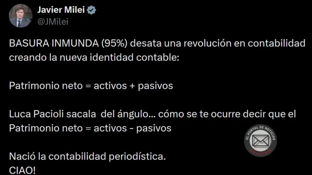 Error o relato: Milei redefine el patrimonio y desata polémica
