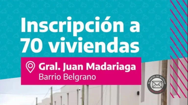 General Madariaga abrió la inscripción para 70 viviendas en barrio Belgrano