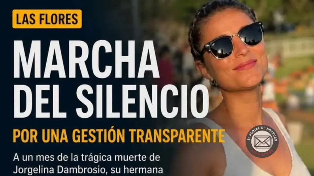 Las Flores marchó en silencio y el mensaje cayó directo sobre el municipio