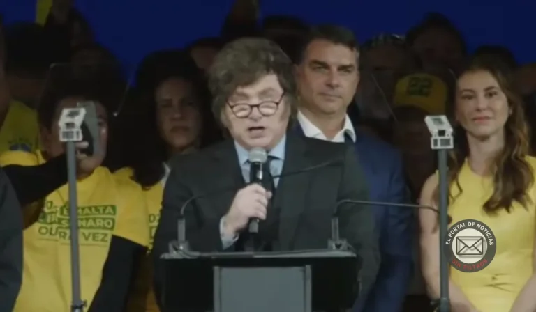 Javier Milei calificó de "ladrón" a Lula da Silva, expresó su respaldo a Flávio Bolsonaro y volvió a confrontar con el socialismo, profundizando la tensión política con Brasil.