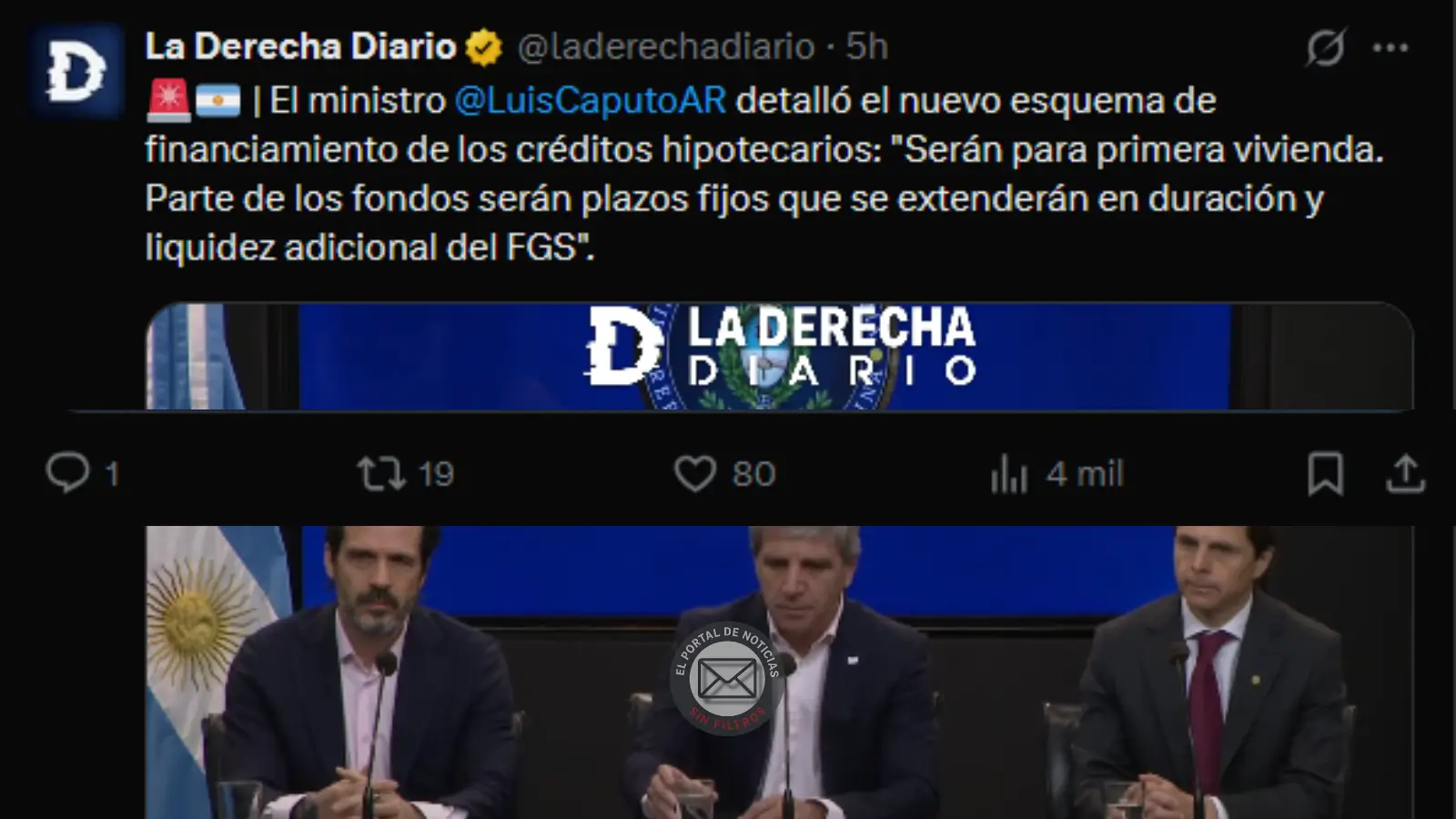 Cerimedo preso y la maquina apagada que paso con la difusion digital de La Derecha Diario | Ensobrados.com.ar