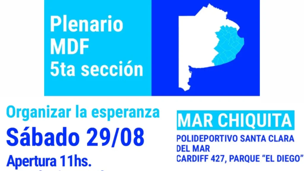 El MDF vuelve a Mar Chiquita y mueve fichas en la Quinta Seccion | Ensobrados.com.ar