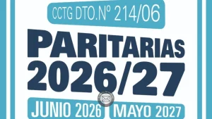 Paritaria estatal 2026: aumentos en cuotas y bono de $80.000